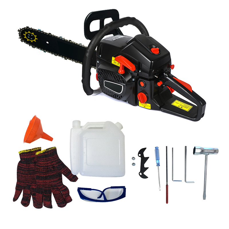 5000W 2-stroke Gasoline Chain Saw Wood Pruning Cutting Log Saw Power Tools Kit Gas Gasoline Powered Chainsaw 68CC