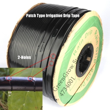 1000m/Roll 16*0.2mm 2-Holes Space10~20cm Patch Type Irrigation Drip Tape Greenhouse Farm Water Saving Irrigation Rain Drip Hose