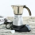 300ML Electric Italian Top Moka Coffee Pot Percolators Tool Filter Cartridge Stainless Steel Electrical Espresso Maker