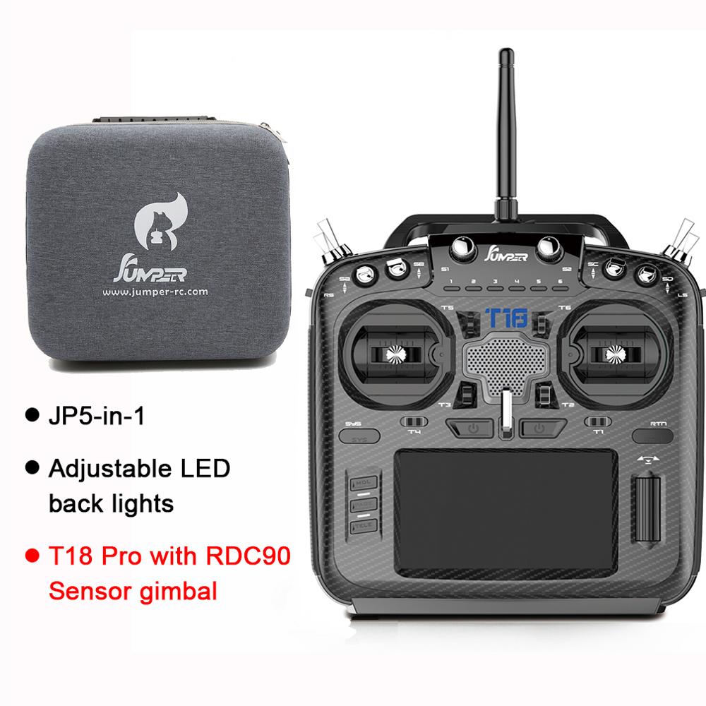 Jumper T18 Pro Radio with RDC90 Sensor JP5-in-1 RF Module Open TX Source Multi-Protocol 2.4G 915mhz RC Transmitter