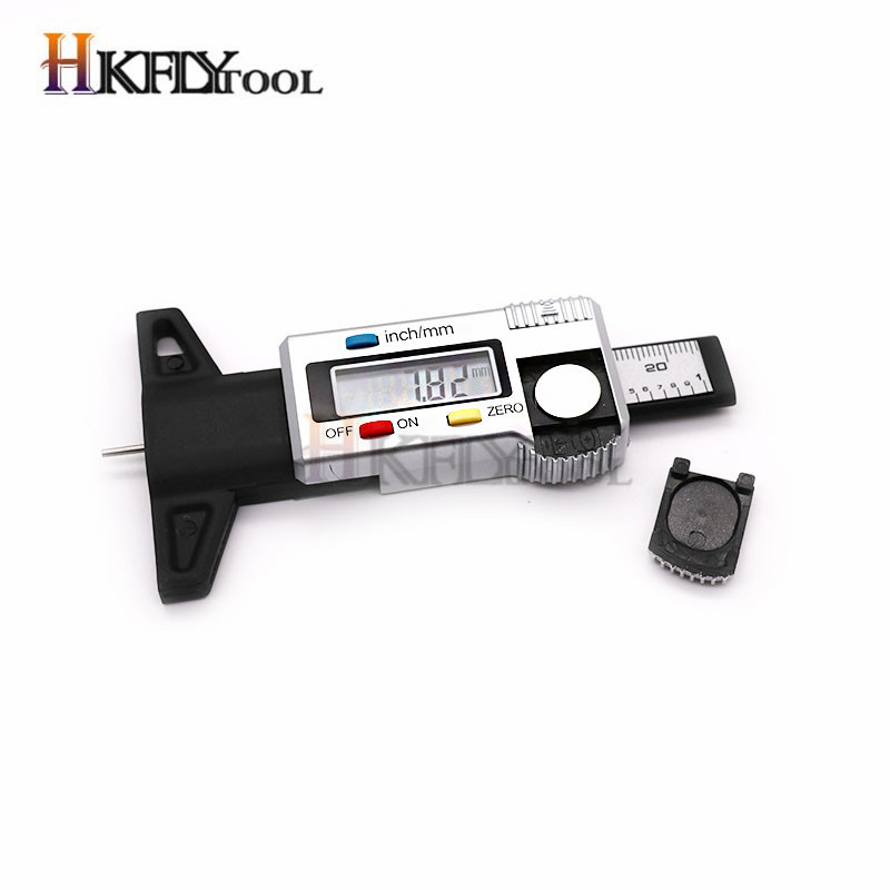 Digital Car Tyre Tire Tread Depth Gauge Meter Auto Tire Wear Detection Measuring Tool Caliper Thickness Gauges Monitoring System