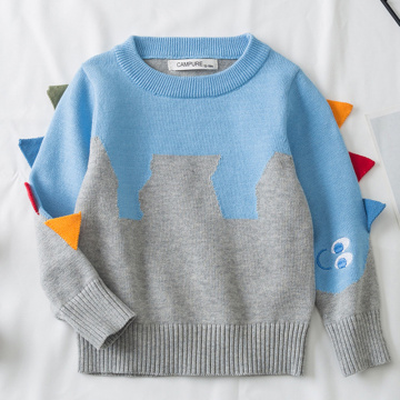 2020 New Autumn Kids Knitting Coat Baby Boys Girls Pullover Sweaters Kids Pullovers Tops Cartoon Long Sleeve Sweater