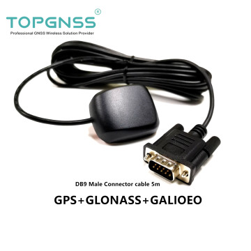TOPGNSS RS232 gps receiver antenna module gps glonass receive Dual mode Industrial control quality DB9 male GN200L agriculture