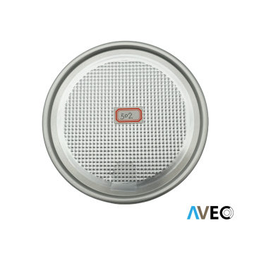 Aluminum easy peel off end lid