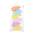 6pcs Mini Correct Correction Tape White Translucent Dispenser Assorted Colors Easy to Use for Working Studying KQS8