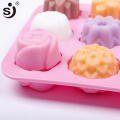 SJ 3D Baby Soap Molds Heart & Rose-Shaped Tray Silicone Mold Recycling Easy to Demolding Soap Maker Handmade Non-Stick For Home