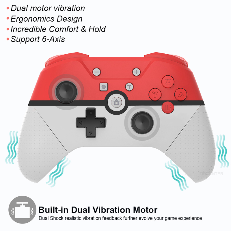 Support Bluetooth Game Controller For Nintendo Switch Pro For NS Pro Wireless Game joystick For Switch PC with NFC 6-Axis