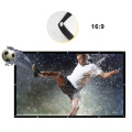 60-150 Inch Portable Projector Screen HD 16:9 White Diagonal Video Projection Screen Foldable Wall Mounted Home White Dacron