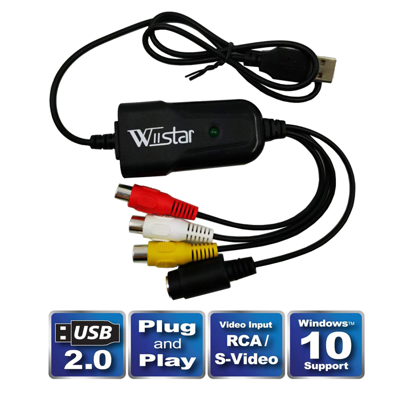 New USB 2.0 Easycap Audio Video Capture Card Adapter VHS to DVD Video Capture for Windows 10/8/7/XP Capture Video