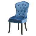 Nordic solid wood cloth dining chair European American style backrest chair home restaurant chair hotel retro leisure soft