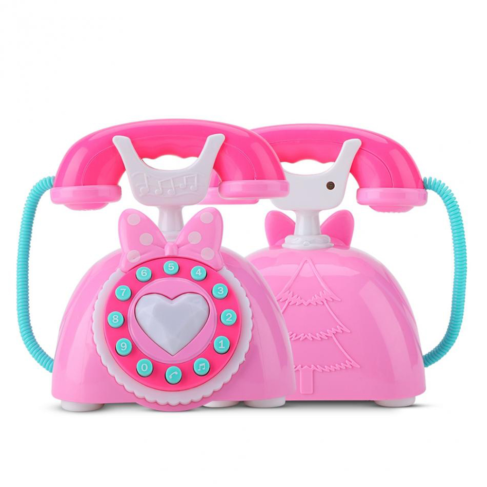 Kid Simulation Plastic Telephone Toy Children Educational Gift Kids Electric Music Phone Pretend Play Sound Learning Musical Toy