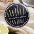 30pcs Blind Stainless Needles Gold Tail Sewing Needles Mixed Kit Packing Sewing Accessories For All Brand Domestic Sewing