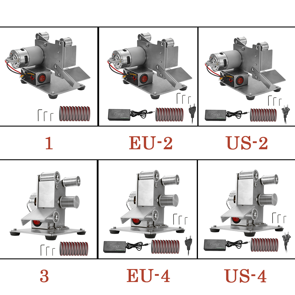 KKMOON Multifunctional Mini Electric Belt Sander Grinder Professional DIY Polishing Grinding Machine Cutter Edges Sharpener