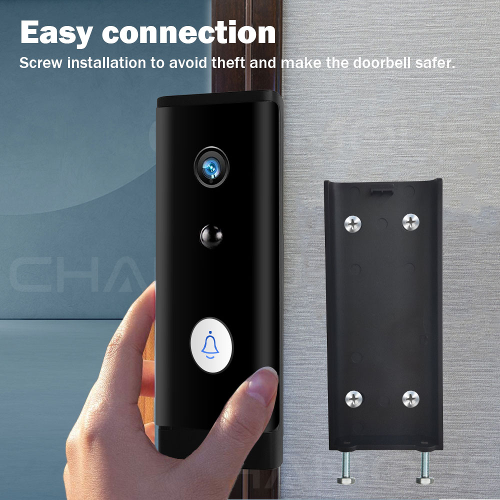 Tuya 1080P HD Video Doorbell Camera WiFi Wireless Doorbell Smart Home Door Bell Camera Outdoor Mini Video Intercom Two Way Audio