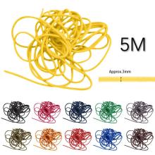 DIY Mask material 3mm THIN FINE ROUND ELASTIC STRETCH BUNGEE SHOCK CORD 11 COLOURS length 5M DIY Mask material FDH