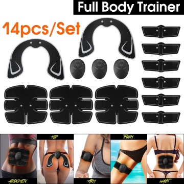 EMS Abs Abdominal Muscle Stimulator Trainer EMS Abs Hip Trainer Muscles Electrostimulator Toner Home Gym Exercise Training Gear