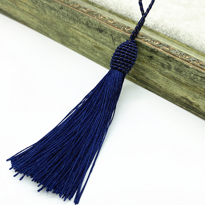 6pcs/lot 15cm Hanging Rope Silk Tassels Fringe Sewing Bang Tassel Trim Key Tassels for DIY Embellish Curtain Access