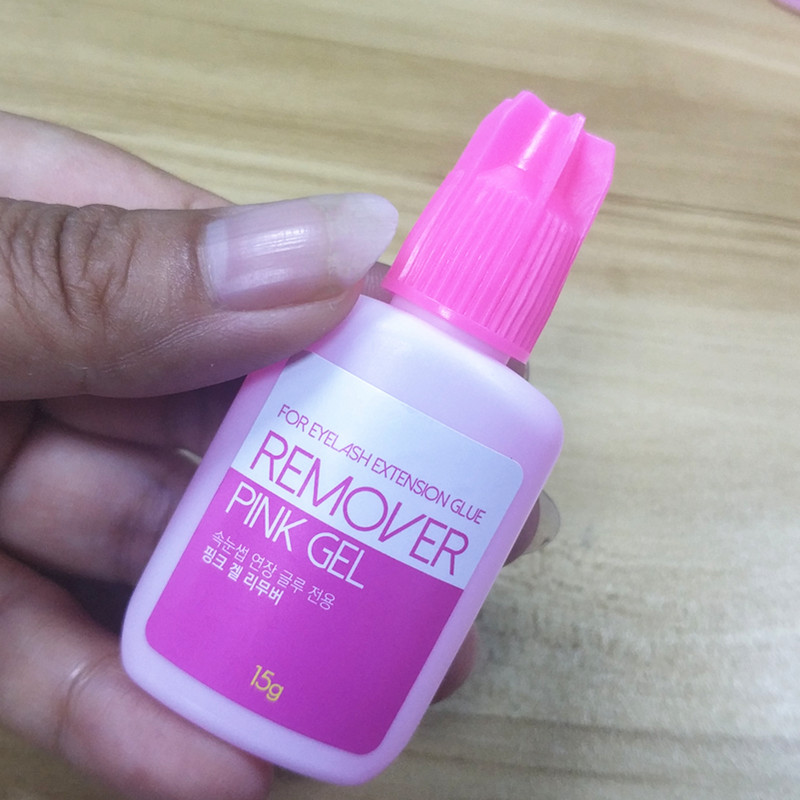 5pcs Korea Pink Gel Remover For Eyelash and Eyebrow Extensions Glue 15g eyelash extensions glue remover False lash makeup tools