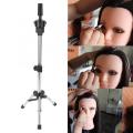 Mannequin Head Stand Holder Tripod Hair Styling Practice Hairdressing Training Head Mannequin Rack Clamp Hair Styling Tools