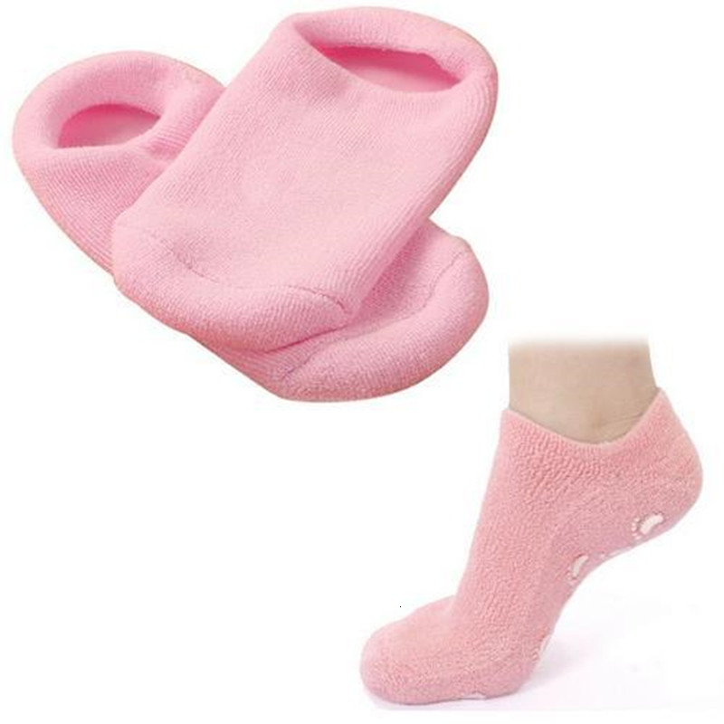 2pcs Moisturizing Whitening Exfoliating Foot Mask Gloves Spa Gel Socks With Toes Hand Mask Feet Care Beauty Cotton Socks