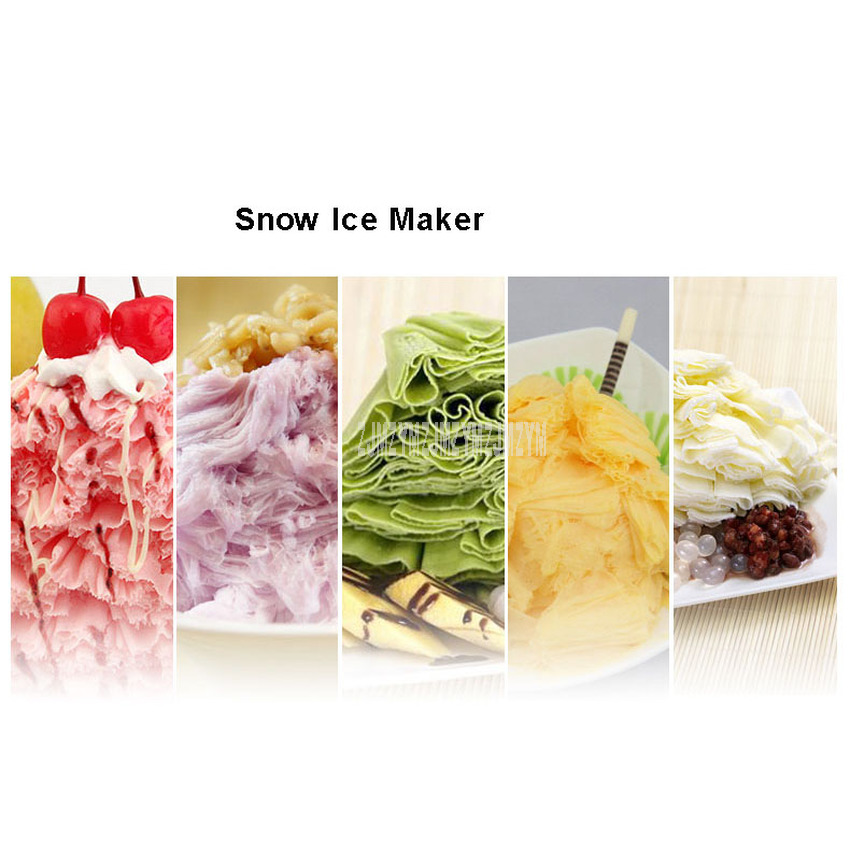 New Electric Automatic Ice Crusher Snow Ice Maker For Bar Equipment Commercial Use Ice Block Shaver Shaving Machine 350W 220V