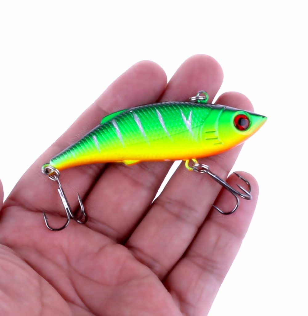 1Pcs 7.5cm 10g Rattlin Vib Fishing Lure Artificial Bait Vibration Fishing Tackle Crap Fishing Swimbait Pesca Wobblers