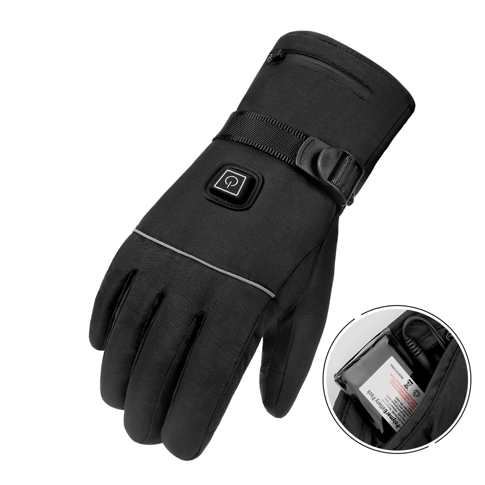 HEROBIKER Waterproof Motorcycle Gloves Heated Guantes Moto Touch Screen Battery Powered Motorbike Racing Riding Gloves Winter##