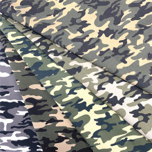Camouflage Printed Woodland Camo Ripstop Garment Fabric