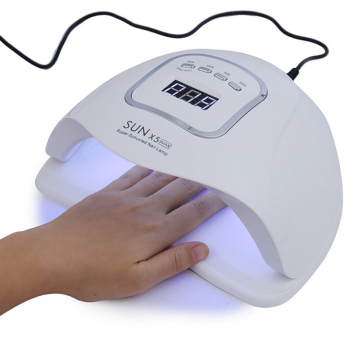 SUN 5X Max Nail Lamp 54W/80W UV LED Lamp For Gel Nails Manicure Nail Dryer Machine LCD Screen Fast Drying Lamp For Gel Varnish