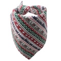 Dog Triangular Bandage Christmas Polyester Check Stripe All Seasons Cotton Washable Scarf Handkerchiefs Bibs