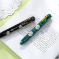 8 Color In 1 Body Nice Daisy Flower Ballpoint Pen for Writing Marker Liner Click Style Stationery Office School Supplies A6016