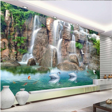 beibehang wallpaper for walls 3 d,wall paper Custom wallpapers large murals beautiful fresh water 3D TV backdrop,papel de parede