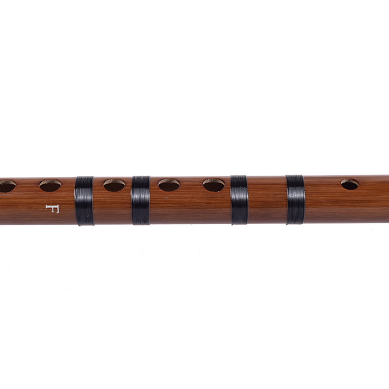 2-section Bamboo Flute Single-plug White Copper Nylon Thread Folk Musical Instrument C/D/E/F/G Key With Bag Glue Membrane