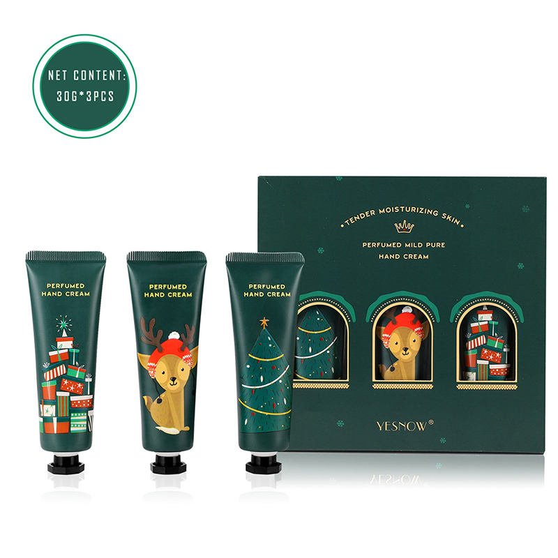 Christmas Hand Cream Gift Set, Travel Size fresh Fragrance Hand Cream For Dry Cracked Hands, Moisturizing Mini Hand Lotion