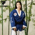 New Adult Male Female taekwondo uniform with embroidery WTF Approved Taekwondo dobok Suit for sale unisex promotional design