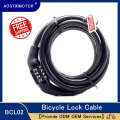 AOSTIRMOTOR Bike Lock 4 Digit Code Combination Bicycle Lock Bicycle Security Lock Bicycle Equipment MTB Anti-theft Lock