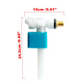 G3/8" G1/2" Side Entry Toilet Inlet Valve Adjustable Float Filling Valves Bathroom Fixture Replacement Parts Cistern Fittings