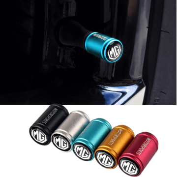 Car Styling Stainless Steel Auto Wheel Tire Valve Caps Rim Sticker For MG Logo For Morris Garage MG 3SW MG3 GT 6 7 MG5 ZS GS