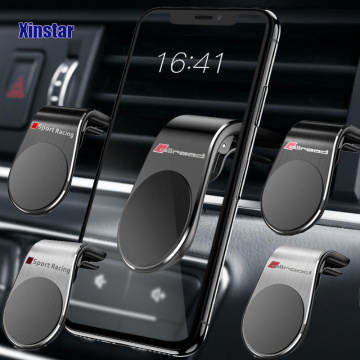 Car Phone Holder Allroad Sticker For Audi Sline Quattro A3 A4 A5 A6 A7 A8 TT Q3 Q5 Q7 A1 B5 B6 B7 B8 B9 8P 8V 8L C6 C5 C7 4F