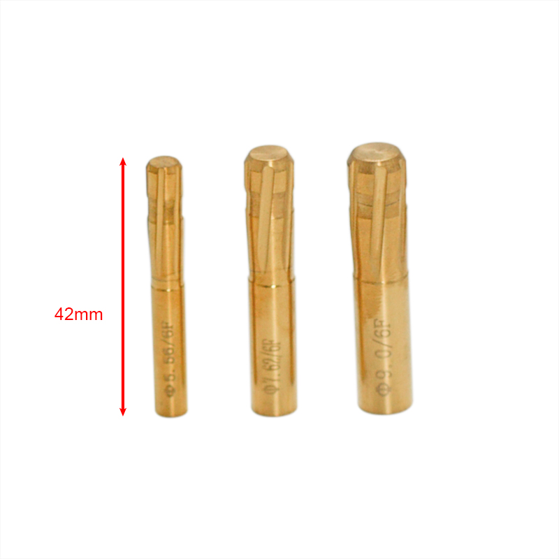 Blade Reamer 6 Flutes Grooves Spiral Reamer Rifling Buttons 5.81-9.35mm Push Double Layer for Rifled Barrel Machine Tool Reamer