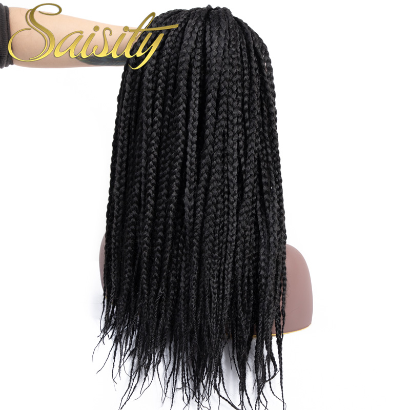 Saisity Ombre Fiber Synthetic Braiding Hair Bulk Crochet Braids Micro Box Braids Crochet Hair