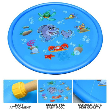 100/150/170cm Children Water Play Mat Kids Outdoor Splash Mat For Kids Pool Games Toy Sprinkle Splash Water Toy