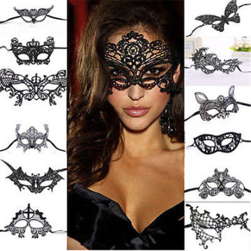 Sexy Women Lace Eye Mask Masquerade Ball Prom Halloween Costume Play Accessories