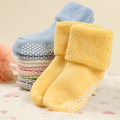 0-3Y Cotton Baby Socks Winter Warm Newborn Baby Girl Boy Socks Anti Slip Toddler Infant Socks With Rubber Soles Children Sokken