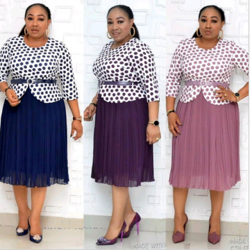 HGTE African Women Plus Size Print Two Pieces Sets Top And Skrit African Clothes For Women African Clothing Spring Autumn Elegen