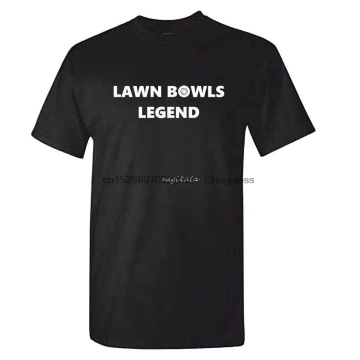 Mens LAWN BOWLS LEGEND Tshirt - Indoor Bowling Clothing Bowler Ball Gift
