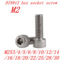 50pcs DIN912 M2*3/4/5/6/8/10/12/14/16/18/20/22/25/30 DIN912 304 Stainless Steel Hexagon Socket Head Cap Screws