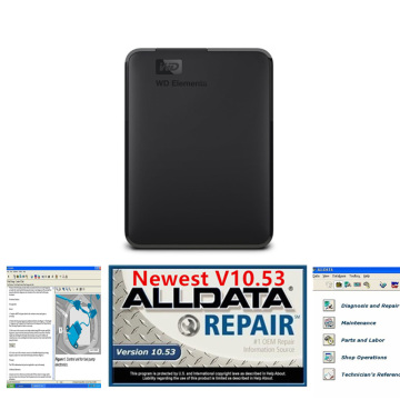 2019 Auto Repair Alldata Software and All data 10.53 car software in 640GB HDD usb3.0 for cars and trucks fit windows 7/8/10