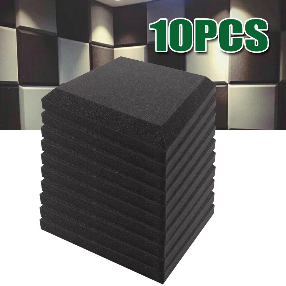 10PCS/Set 30x30x5cm Soundproof Foam Pannel Sound-Absorbing Noise Sponge Acoustic Panels Wall Tiles for KTV Audio Studio Room