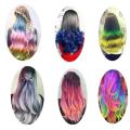 Disposable Fashion 6 Color Temporary Hair Chalk Color Comb Dye Cosplay Colorful Hair Styling Dyeing Pigment Small Comb